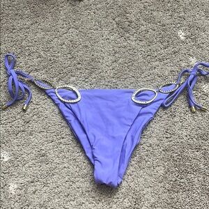 Elegant Purple Diamond Side Bikini Bottom